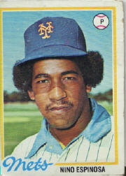 1978 Topps Baseball Cards      197     Nino Espinosa